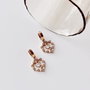 Heliophilia Silver Pendientes de Acero Inoxidable 316L Color Dorado Tamaño 3 cm Resistentes a la Corrosión Impermeables Estilo Romántica para Mujer